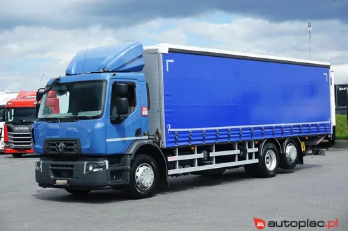 Renault D / 320 / EURO 6 / FIRANKA + WINDA / 21 PALET / ŁAD. 16 530 K